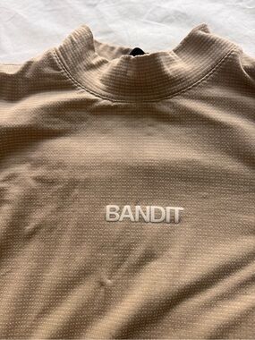Bandit Men's Mock Neck Shirt in Beige